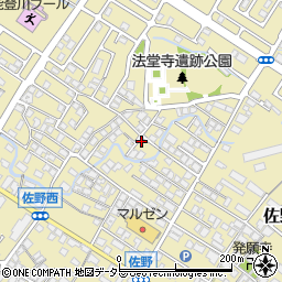 滋賀県東近江市佐野町558-3周辺の地図
