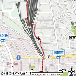 愛知県名古屋市名東区朝日が丘1701周辺の地図