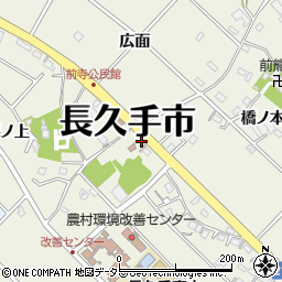愛知県長久手市前熊周辺の地図