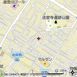 滋賀県東近江市佐野町558-16周辺の地図