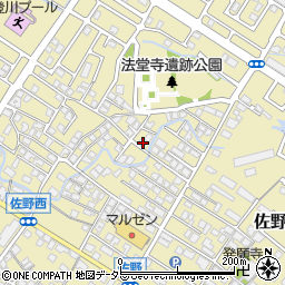 滋賀県東近江市佐野町555-1周辺の地図