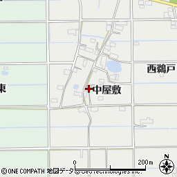愛知県愛西市戸倉町中屋敷132周辺の地図