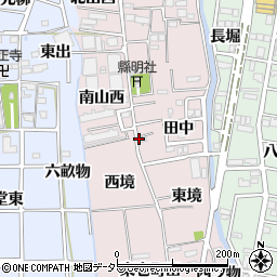 愛知県あま市小橋方周辺の地図
