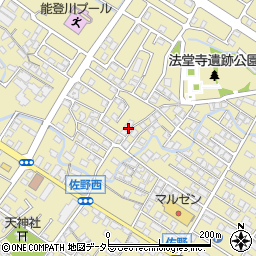 滋賀県東近江市佐野町579-5周辺の地図