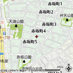 愛知県名古屋市千種区赤坂町4丁目82周辺の地図