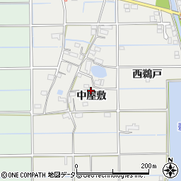 愛知県愛西市戸倉町中屋敷142周辺の地図