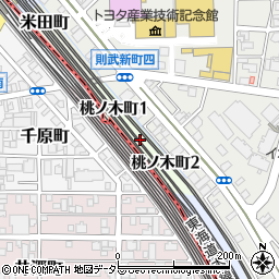 愛知県名古屋市西区桃ノ木町周辺の地図