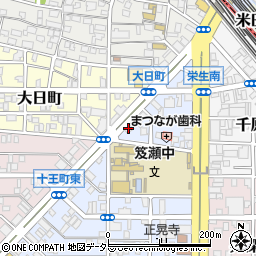 チキーチキン×茶珈匠 栄生店周辺の地図