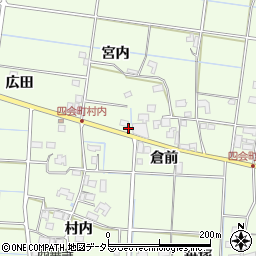 愛知県愛西市四会町広田1周辺の地図