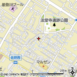 滋賀県東近江市佐野町560-7周辺の地図