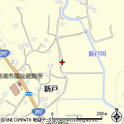 千葉県勝浦市新戸周辺の地図