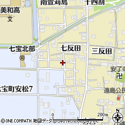 愛知県あま市七宝町遠島七反田周辺の地図