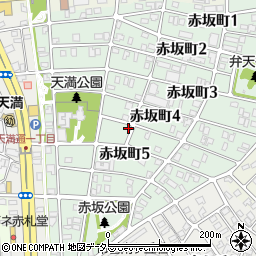 愛知県名古屋市千種区赤坂町4丁目84-1周辺の地図