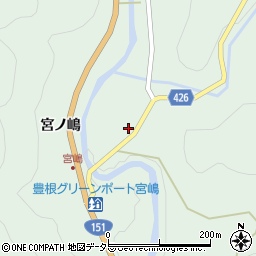 愛知県北設楽郡豊根村坂宇場上地12周辺の地図