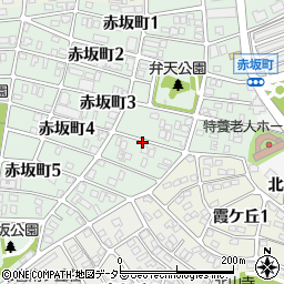 赤坂町4丁目41駐車場周辺の地図