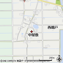愛知県愛西市戸倉町中屋敷103周辺の地図