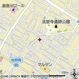 滋賀県東近江市佐野町560-3周辺の地図