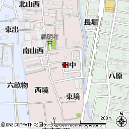愛知県あま市小橋方（田中）周辺の地図