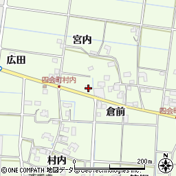 愛知県愛西市四会町広田2周辺の地図