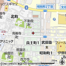 愛知県津島市良王町周辺の地図