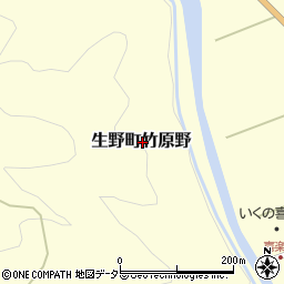 兵庫県朝来市生野町竹原野周辺の地図