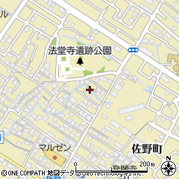 滋賀県東近江市佐野町622-5周辺の地図