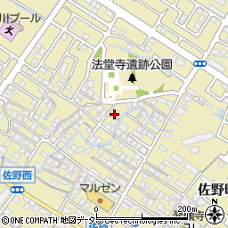 滋賀県東近江市佐野町552-6周辺の地図