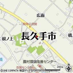 前寺公民館周辺の地図