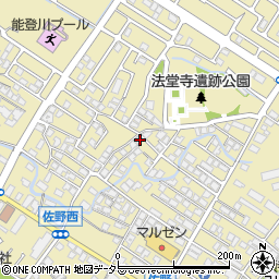 滋賀県東近江市佐野町560-2周辺の地図