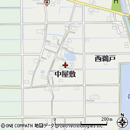 愛知県愛西市戸倉町中屋敷102周辺の地図