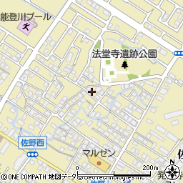 滋賀県東近江市佐野町558-12周辺の地図