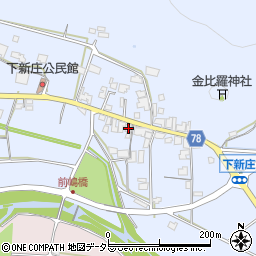 兵庫県丹波市氷上町下新庄849周辺の地図