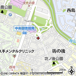 愛知県長久手市坊の後203周辺の地図