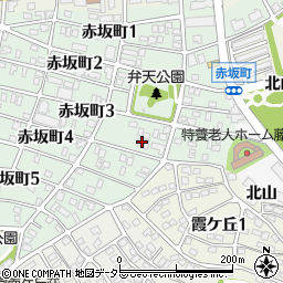 愛知県名古屋市千種区赤坂町4丁目26周辺の地図