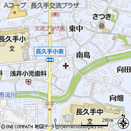 愛知県長久手市岩作南島30周辺の地図