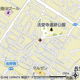 滋賀県東近江市佐野町552-3周辺の地図