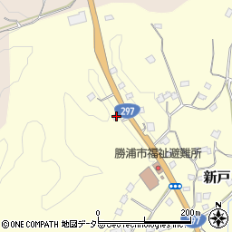 千葉県勝浦市新戸297周辺の地図