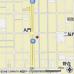 愛知県津島市神守町大門126周辺の地図