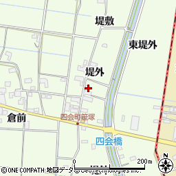 愛知県愛西市下一色町堤外6周辺の地図