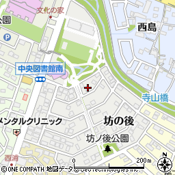 愛知県長久手市坊の後周辺の地図