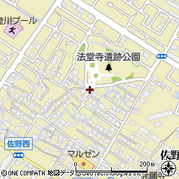 滋賀県東近江市佐野町552-4周辺の地図