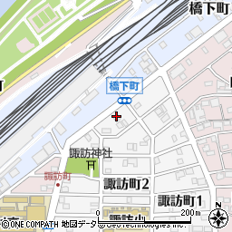 カーサ諏訪周辺の地図