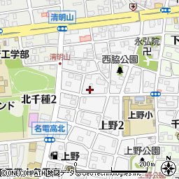 上野コミュニティセンター周辺の地図
