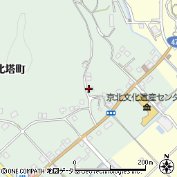 京都府京都市右京区京北塔町（愛宕谷）周辺の地図