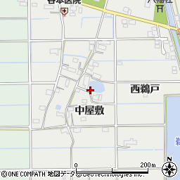 愛知県愛西市戸倉町中屋敷79周辺の地図