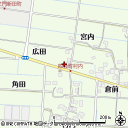 愛知県愛西市四会町広田8周辺の地図