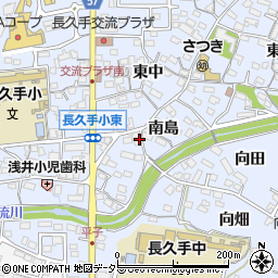 愛知県長久手市岩作南島28周辺の地図