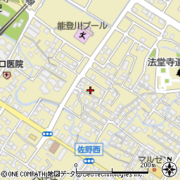 滋賀県東近江市佐野町574-4周辺の地図