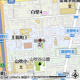 愛知県名古屋市東区主税町周辺の地図