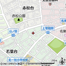 愛知県名古屋市名東区若葉台712周辺の地図
